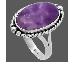 Purple Lepidolite Ring size-8.5 SDR224261 R-1253, 11x18 mm