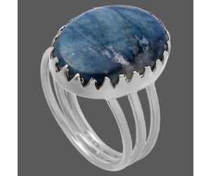 Blue Scheelite Ring size-8.5 SDR224269 R-1210, 13x18 mm