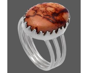 Indian Paint Gemstone Ring size-8 SDR224283 R-1210, 12x16 mm