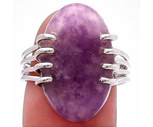 Purple Lepidolite Ring size-8 SDR224305 R-1259, 13x21 mm