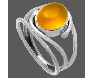Yellow Onyx Ring size-10 SDR224671 R-1683, 9x11 mm