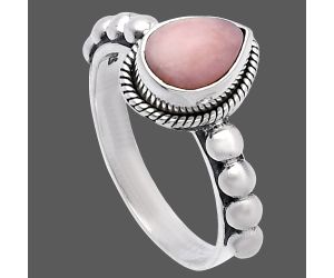 Pink Opal Ring size-7.5 SDR224886 R-1252, 7x9 mm