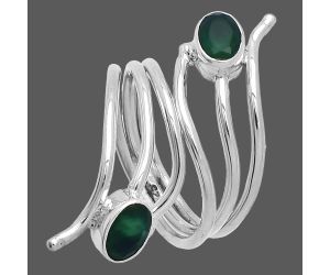 Adjustable - Green Onyx Ring size-6 SDR225257 R-1409, 6x4 mm