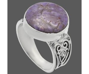 Lavender Jade Ring size-8 SDR225311 R-1431, 15x15 mm