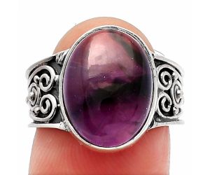 Super 23 Amethyst Mineral From Auralite Ring size-7 SDR225325 R-1431, 11x15 mm