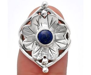 Floral - Lapis Lazuli Ring size-6 SDR225355 R-1515, 5x5 mm