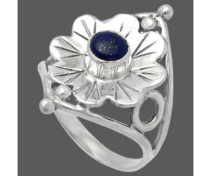 Floral - Lapis Lazuli Ring size-6 SDR225355 R-1515, 5x5 mm