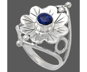 Floral - Lapis Lazuli Ring size-8 SDR225359 R-1515, 5x5 mm