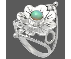 Floral - Ethiopian Opal Ring size-9 SDR225384 R-1515, 5x5 mm