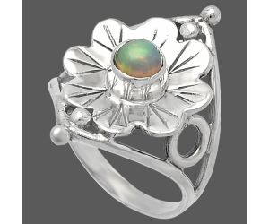 Floral - Ethiopian Opal Ring size-7 SDR225385 R-1515, 5x5 mm