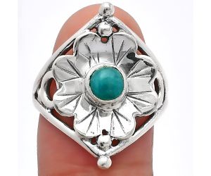 Floral - Paraiba Amazonite Ring size-9 SDR225396 R-1515, 5x5 mm