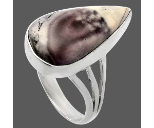 Porcelain Jasper Ring size-9 SDR225452 R-1003, 12x22 mm