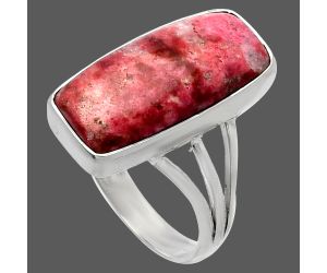 Pink Thulite Ring size-9 SDR225517 R-1003, 9x20 mm