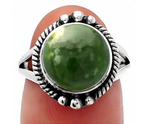 Chrome Chalcedony Ring size-7 SDR225566 R-1253, 11x11 mm