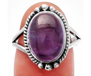 Super 23 Amethyst Mineral From Auralite Ring size-8 SDR225567 R-1253, 10x14 mm
