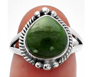 Chrome Chalcedony Ring size-7 SDR225575 R-1253, 11x11 mm