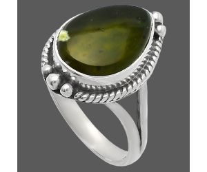 Chrome Chalcedony Ring size-8 SDR225578 R-1253, 11x15 mm