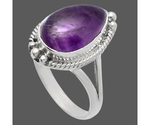 Super 23 Amethyst Mineral From Auralite Ring size-9.5 SDR225613 R-1253, 10x16 mm