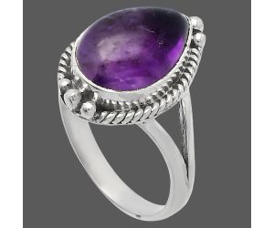 Super 23 Amethyst Mineral From Auralite Ring size-9.5 SDR225618 R-1253, 10x15 mm