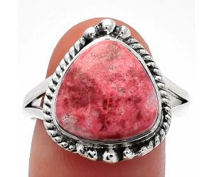 Pink Thulite Ring size-9.5 SDR225625 R-1253, 13x13 mm