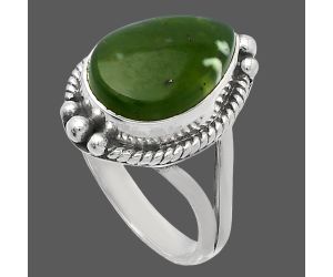 Chrome Chalcedony Ring size-7 SDR225632 R-1253, 10x14 mm