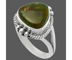 Chrome Chalcedony Ring size-7 SDR225642 R-1253, 12x12 mm