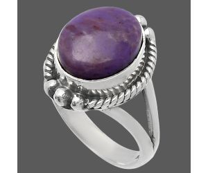 Lavender Jade Ring size-6 SDR225684 R-1253, 10x12 mm