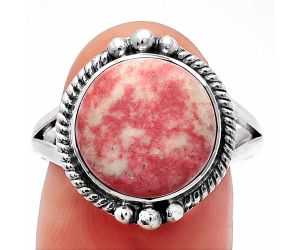 Pink Thulite Ring size-9 SDR225702 R-1253, 12x12 mm