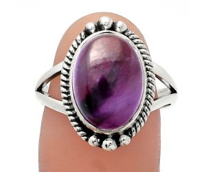 Super 23 Amethyst Mineral From Auralite Ring size-9 SDR225714 R-1253, 10x14 mm