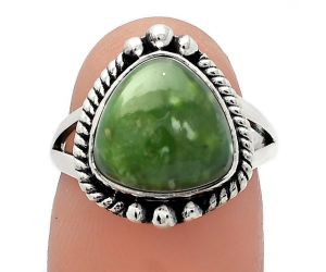 Chrome Chalcedony Ring size-6 SDR225734 R-1253, 11x11 mm
