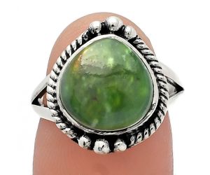 Chrome Chalcedony Ring size-7 SDR225742 R-1253, 11x11 mm