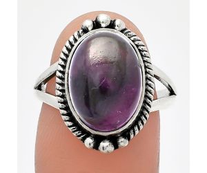 Super 23 Amethyst Mineral From Auralite Ring size-8 SDR225813 R-1253, 10x14 mm