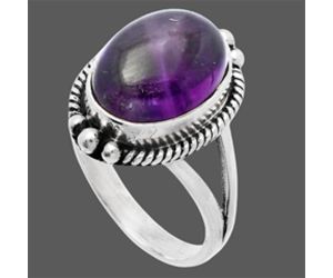 Super 23 Amethyst Mineral From Auralite Ring size-8 SDR225813 R-1253, 10x14 mm