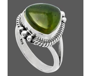 Nephrite Jade Ring size-7 SDR225840 R-1253, 11x11 mm