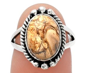 Rock Calcy Ring size-6 SDR225843 R-1253, 9x12 mm