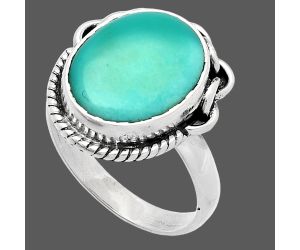 Natural Rare Turquoise Nevada Aztec Mt Ring size-7 SDR225874 R-1138, 11x14 mm