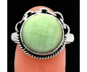 Green Aragonite Ring size-9.5 SDR225878 R-1138, 14x14 mm