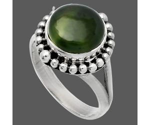 Nephrite Jade Ring size-7 SDR225908 R-1154, 10x10 mm