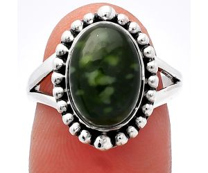 Nephrite Jade Ring size-7 SDR225944 R-1154, 8x12 mm
