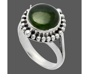 Nephrite Jade Ring size-7 SDR225960 R-1154, 10x10 mm