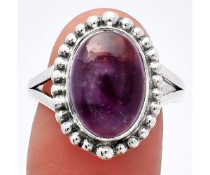 Super 23 Amethyst Mineral From Auralite Ring size-8.5 SDR225970 R-1154, 10x13 mm