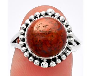 Red Moss Agate Ring size-8 SDR225983 R-1154, 11x11 mm