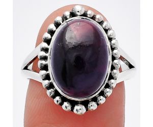 Super 23 Amethyst Mineral From Auralite Ring size-8 SDR225985 R-1154, 10x13 mm