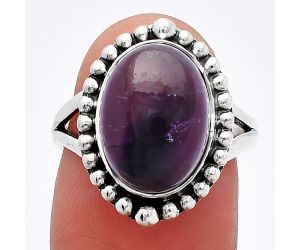 Super 23 Amethyst Mineral From Auralite Ring size-7 SDR225987 R-1154, 10x13 mm