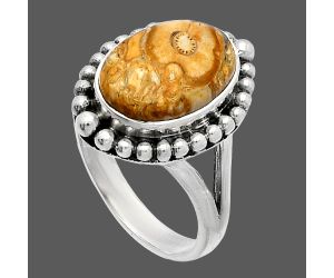 Rock Calcy Ring size-7 SDR225991 R-1154, 9x13 mm