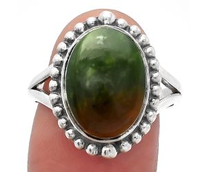 Chrome Chalcedony Ring size-9 SDR226025 R-1154, 10x14 mm