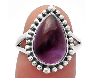 Super 23 Amethyst Mineral From Auralite Ring size-7 SDR226032 R-1154, 9x14 mm