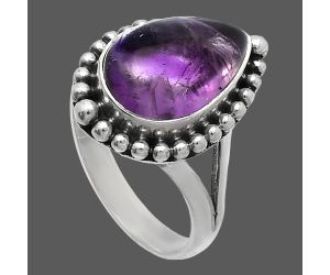 Super 23 Amethyst Mineral From Auralite Ring size-7 SDR226032 R-1154, 9x14 mm