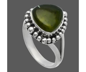 Nephrite Jade Ring size-7 SDR226041 R-1154, 10x10 mm