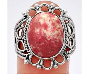 Pink Thulite Ring size-9 SDR226121 R-1508, 12x15 mm